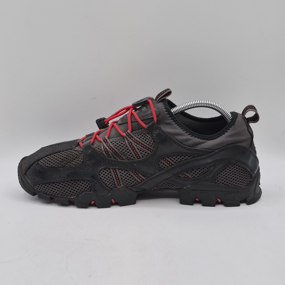 Wolverine Shoes Mens Size 10 Black Gray Red Mesh Quick Lace Vibram Trail Hiking - Picture 5 of 15